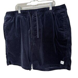 Katin Mens Shorts Size XL Cord Corduroy Casual Preppy Beach Dark Navy Blue